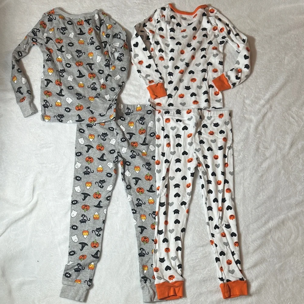 NWOT bundle of 3 pair Halloween theme pajama sets size 5
